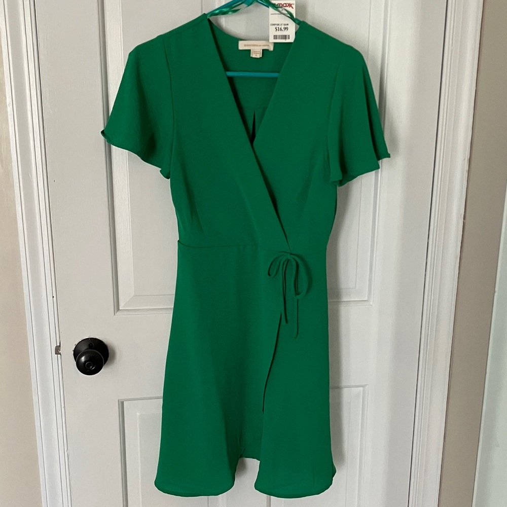 Monteau Vibrant Green Mini Dress